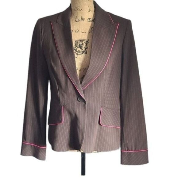 Vintage Jackets & Blazers - Nwt Deadstock Vintage 90s Jessica McClintock Brown Blazer